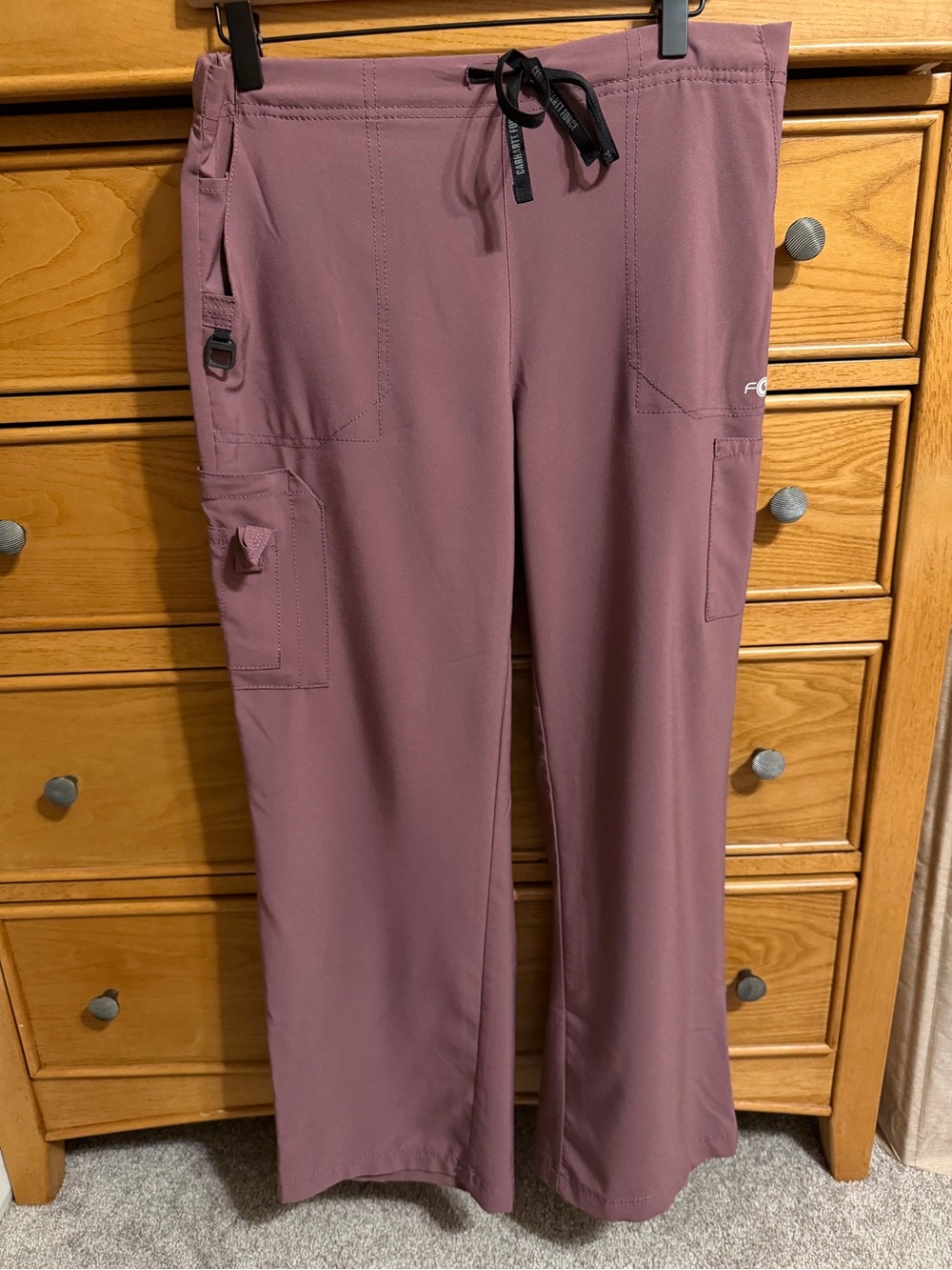 Figs Women's Straight Leg Scrub Pants in Dusty Mauve
